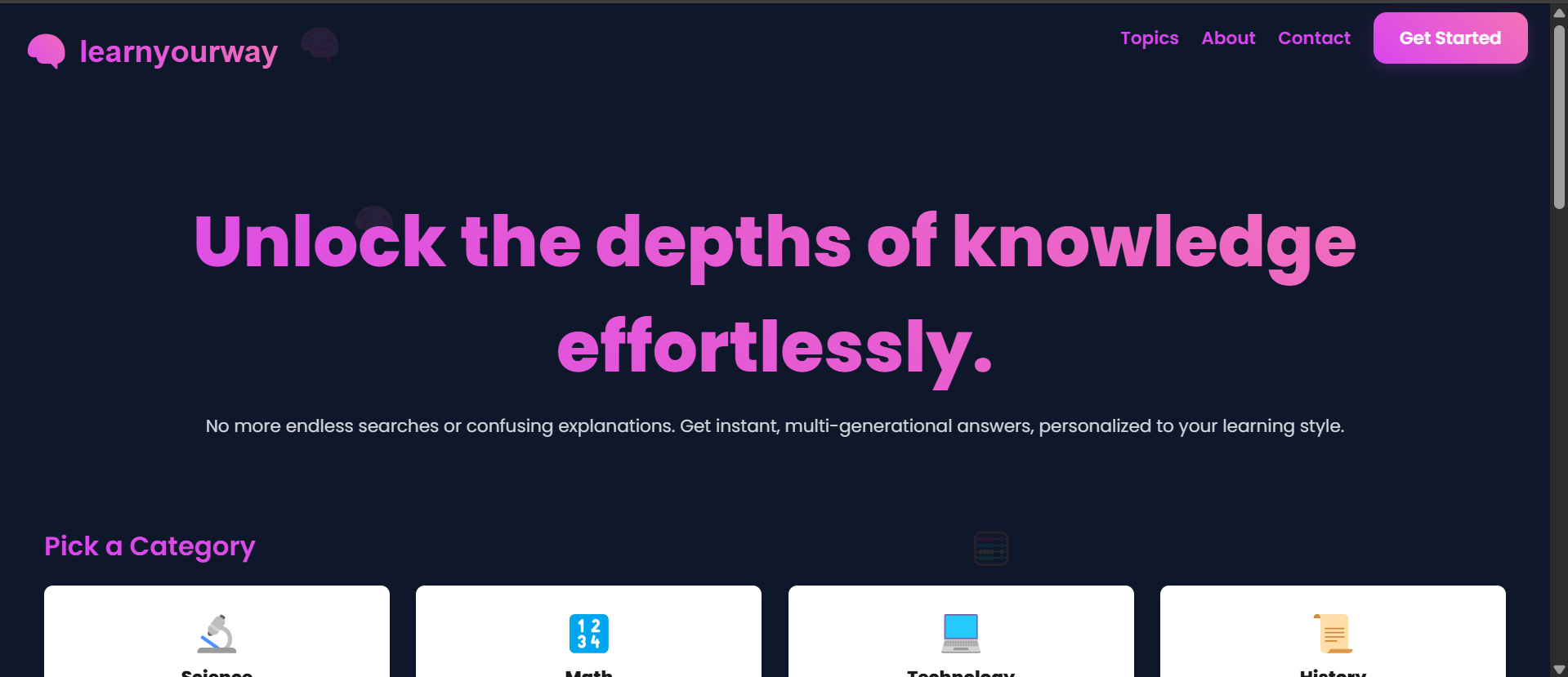 LearnYourWay Project